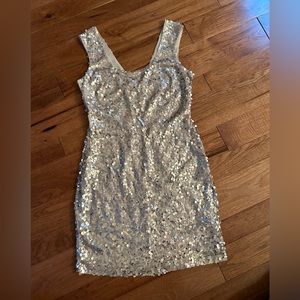 Guess gold sequin dress, size 10